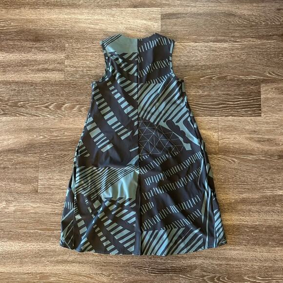 EUC Porto San Francisco Medina Zip-Up Vest Dress Sz 0 Abstract Print Sleeveless - Picture 5 of 16